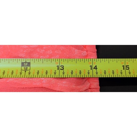 LoveShackFancy Ruffle Popover Top Women's Size XS Watermelon Ice Pink Cropped - Picture 8 of 8